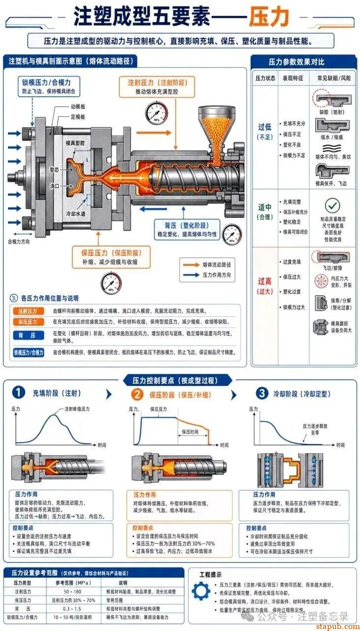 注塑成型五要素完整图解