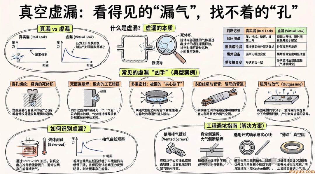 真空“虚漏”成因及解决方案