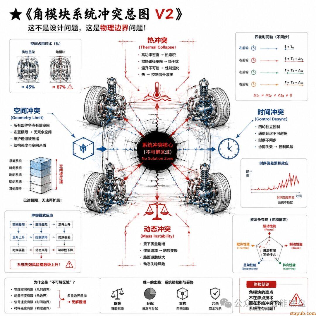 智能角模块,到底难在哪里?——一场被物理定律逼出来的底盘架构战争 智能角模块,到底难在哪里?——一场被物理定律逼出来的底盘架构战争