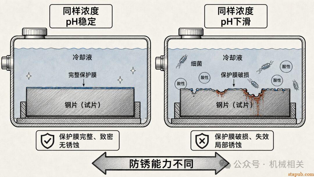 为什么切削液浓度正常，机床和工件还是会生锈？