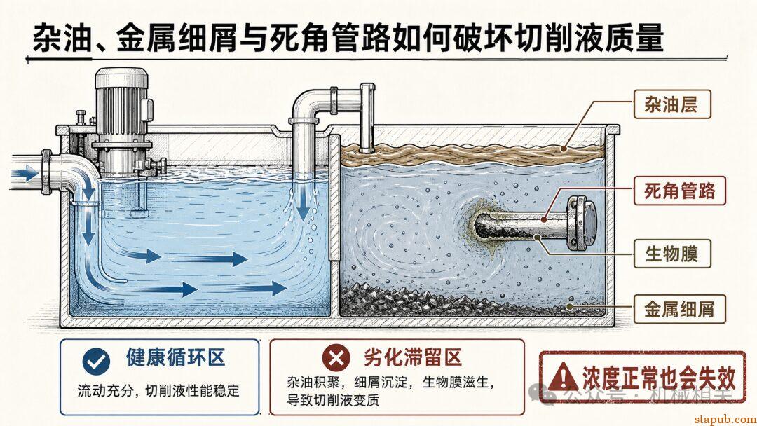 为什么切削液浓度正常，机床和工件还是会生锈？