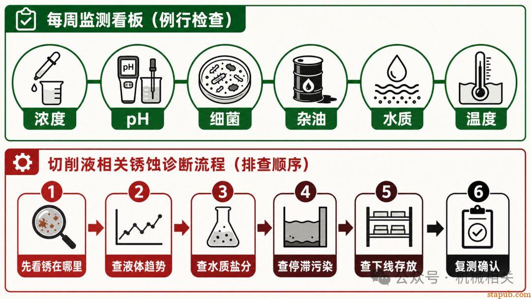 为什么切削液浓度正常，机床和工件还是会生锈？