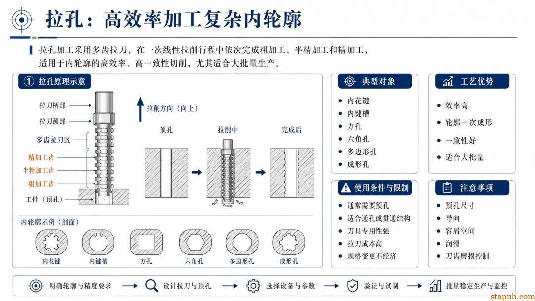 钻、扩、铰、镗、拉、磨、锪孔有什么区别?7种常见孔加工方法一次讲清 钻、扩、铰、镗、拉、磨、锪孔有什么区别?7种常见孔加工方法一次讲清