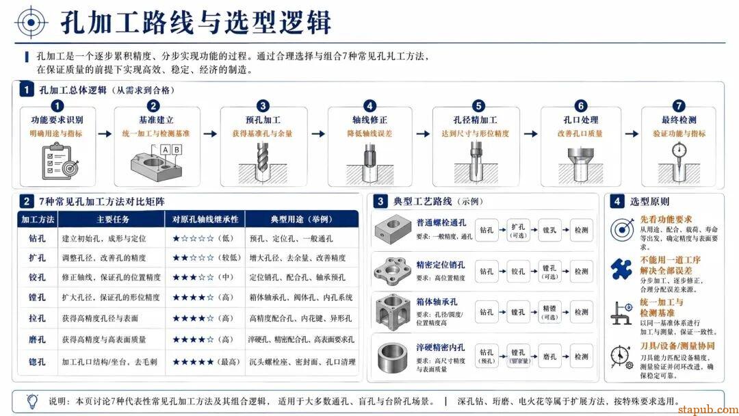 钻、扩、铰、镗、拉、磨、锪孔有什么区别?7种常见孔加工方法一次讲清 钻、扩、铰、镗、拉、磨、锪孔有什么区别?7种常见孔加工方法一次讲清